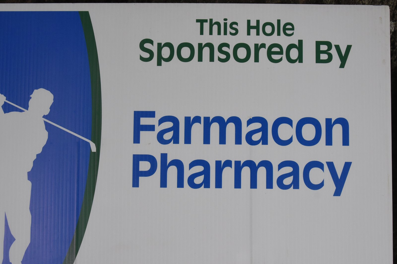Hole sponsor sign — AHEPA Brooklyn Chapter 41 15th Annual Greek Community Golf Outing, June 2026