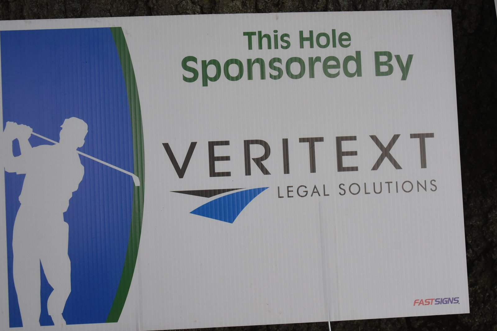 Hole sponsor sign — AHEPA Brooklyn Chapter 41 15th Annual Greek Community Golf Outing, June 2026