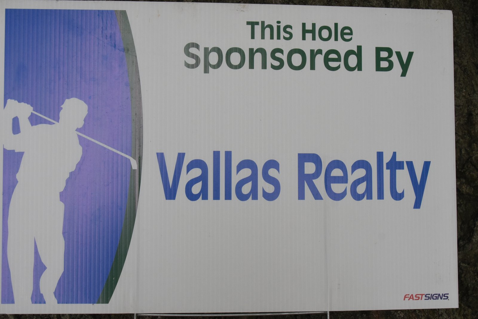 Hole sponsor sign — AHEPA Brooklyn Chapter 41 15th Annual Greek Community Golf Outing, June 2026