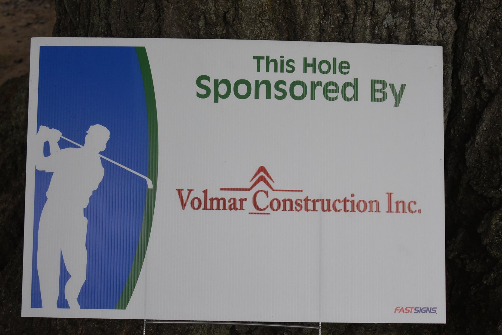 Hole sponsor sign — AHEPA Brooklyn Chapter 41 15th Annual Greek Community Golf Outing, June 2026